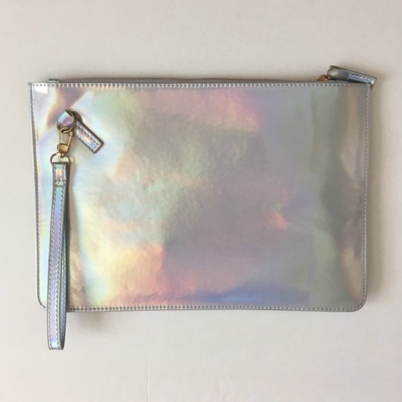 Handbags - Holo Holographic Iridescent Clutch Purse Handbag